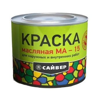 Краска МА-15 салатная 0.9кг САЙВЕР