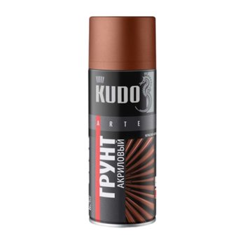 Грунт аэрозольный KUDO универсальный алкидный красно-коричневый 520мл KU-2002