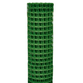 Решетка заборная в рулоне, 1х20 м, ячейка 50х50 мм, пластиковая, зеленая// Россия №5 МИР